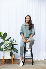 Bella Hoodie (Sage Fleece) - XS