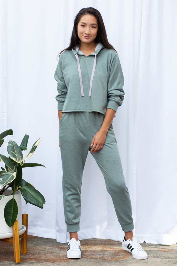 Carmen Jogger (Sage Fleece) - XS