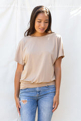 Luna Wrap Top (Cocoa) - S