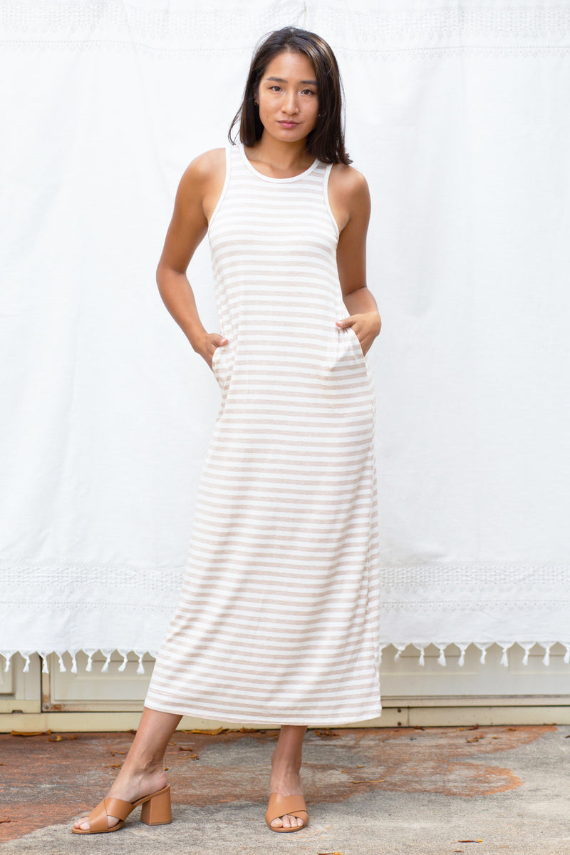 Michael Maxi (Oatmeal Stripe) - S