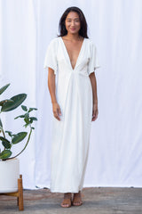 Kori Pleated Maxi (Ivory) - XXS