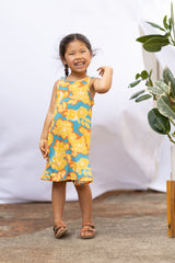 Mini Avery Dress (Golden Bloom) -8T