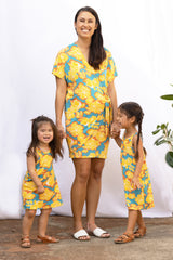 Mini Avery Dress (Golden Bloom) -8T