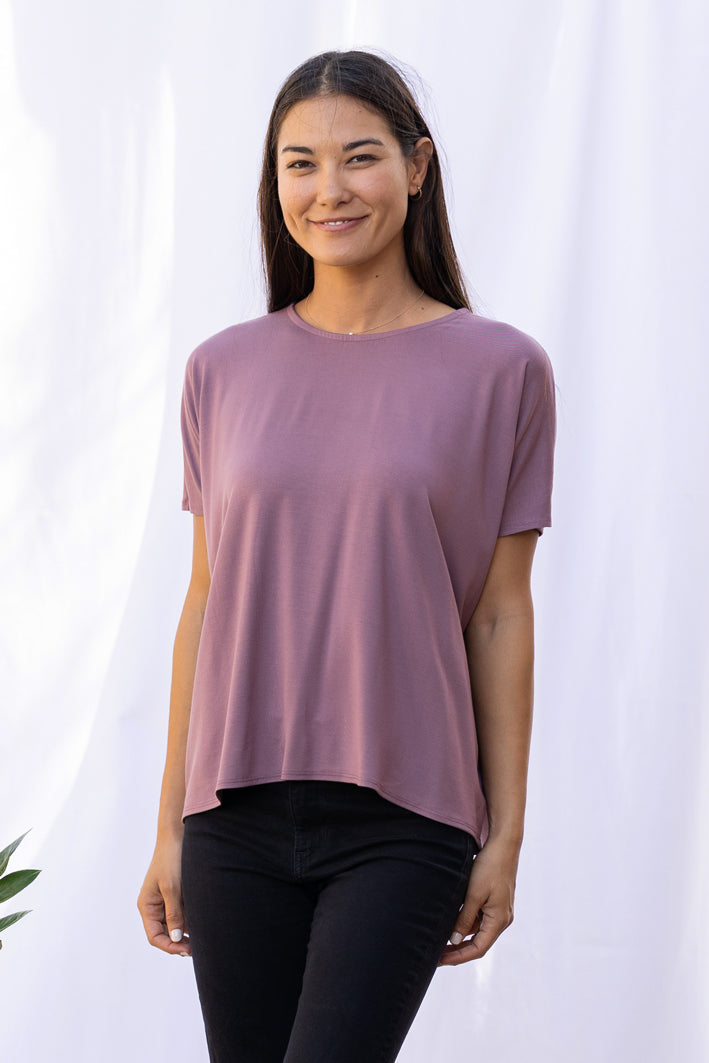 Alisa Box Pleat Top (Belladonna) - S