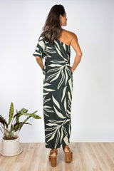 Nalani One Shoulder Dress (Maile Forest)