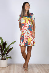 Harper Paneled Dress (Naupaka)