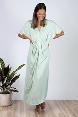 Jade Maxi Kaftan (Seafoam)