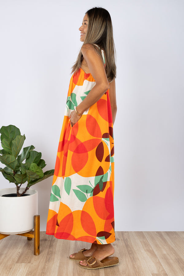 PRE-SALE Miki Maxi (Tangerine Linen)