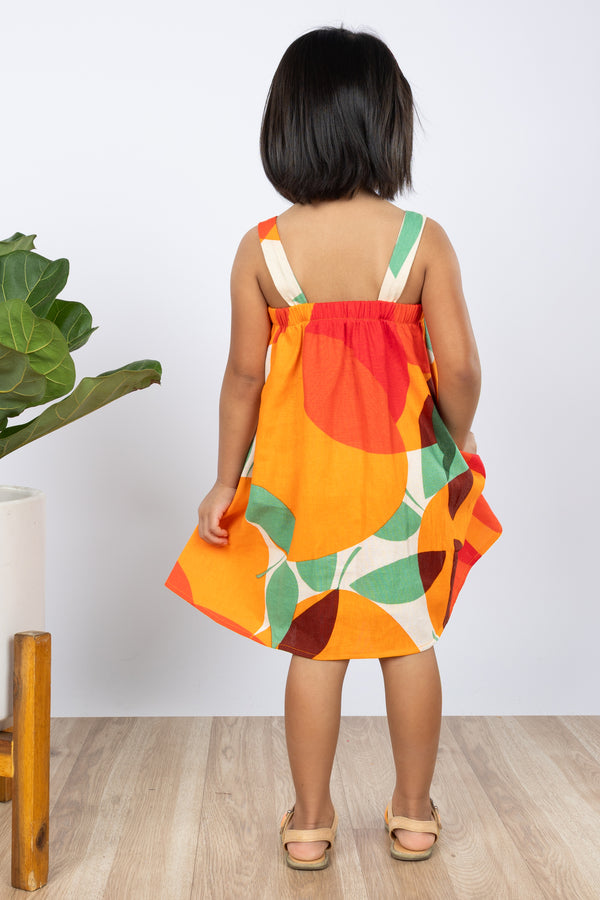 PRE-SALE Mini Miki Jumper Dress (Tangerine Linen)