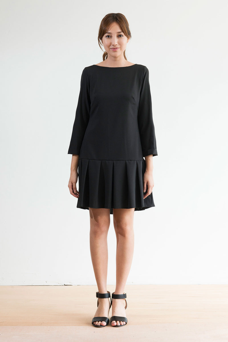 Wimbledon Dress (Black) - XS
