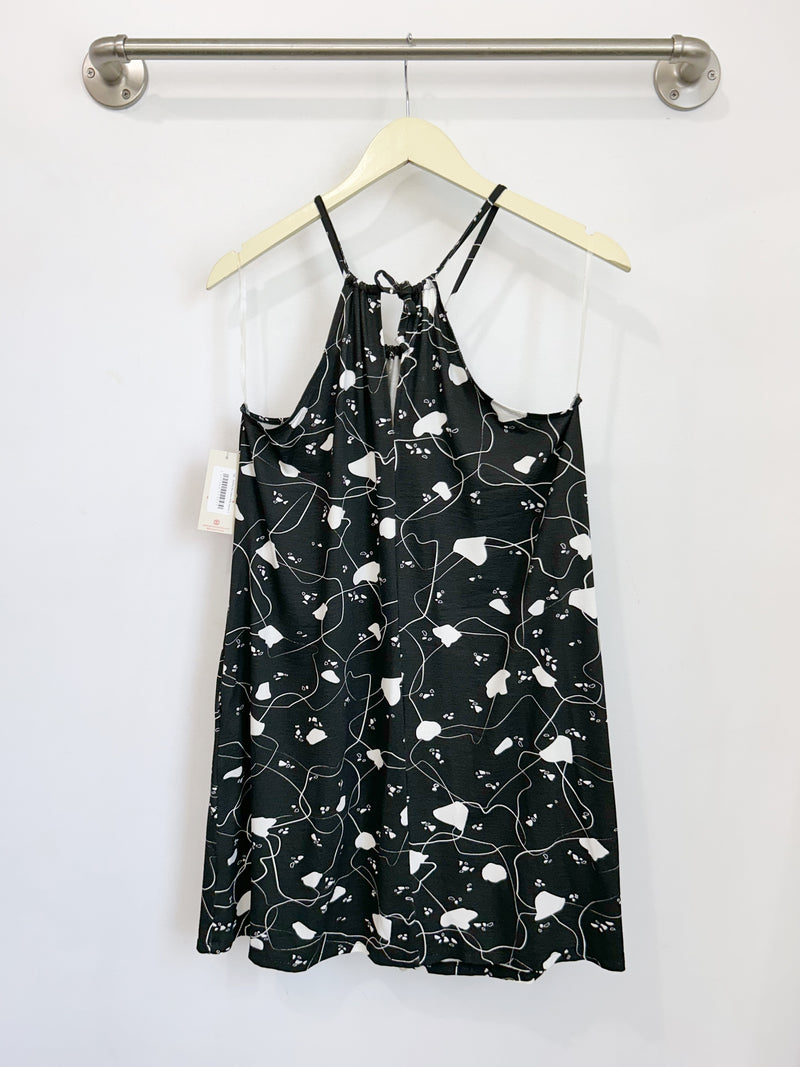 Audrey Halter Dress (B/W Jigsaw) - S