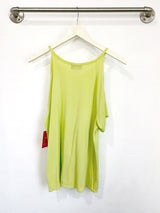 Jennifer Cold Shoulder (Chartreuse) - XS