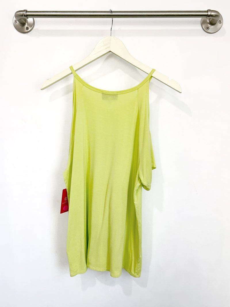 Jennifer Cold Shoulder (Chartreuse) - XS