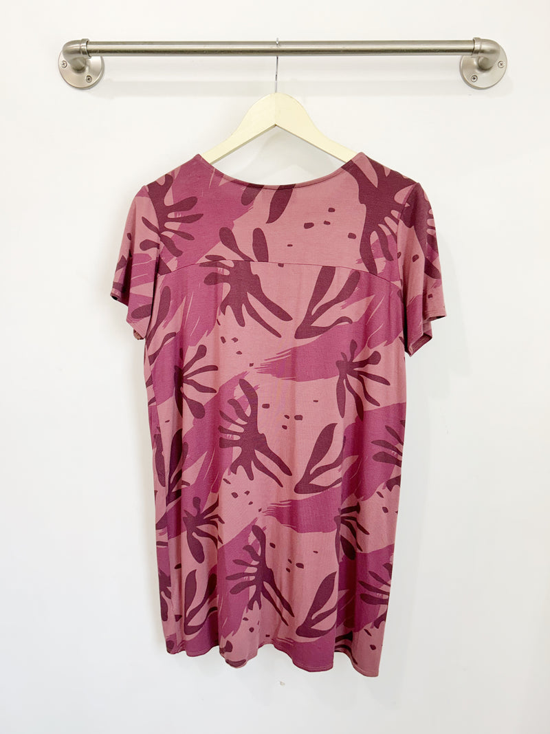 Stacey T-Shirt Dress (Catalina Mauve) - M