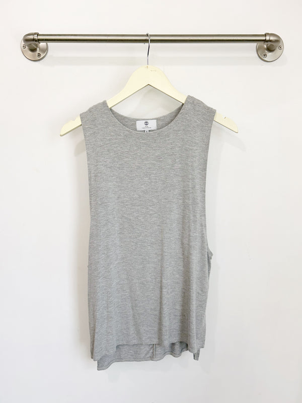 Courtney Layered Tank (Heather Grey) - S