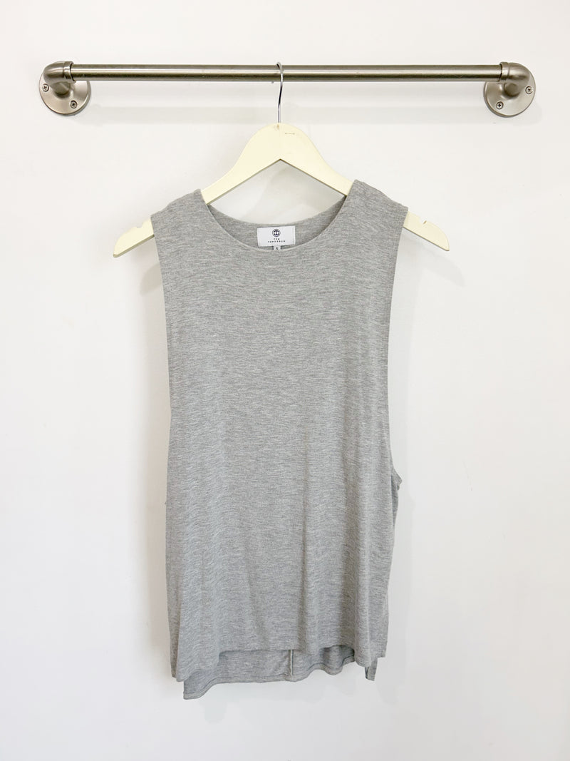 Courtney Layered Tank (Heather Grey) - S