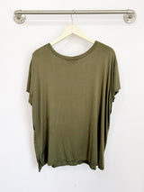 Austin Colorblock Tee (Olive/Black) - XS/S