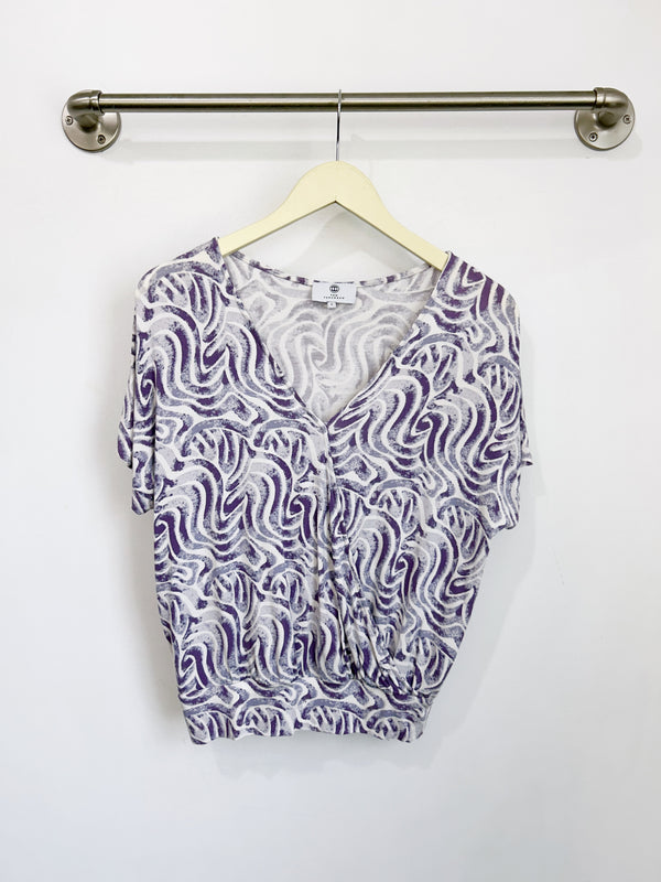 Luna Wrap Top (Wandering Lavender) - S