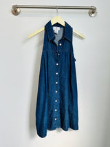 Lani Button Down Tank Dress (Denim) - S