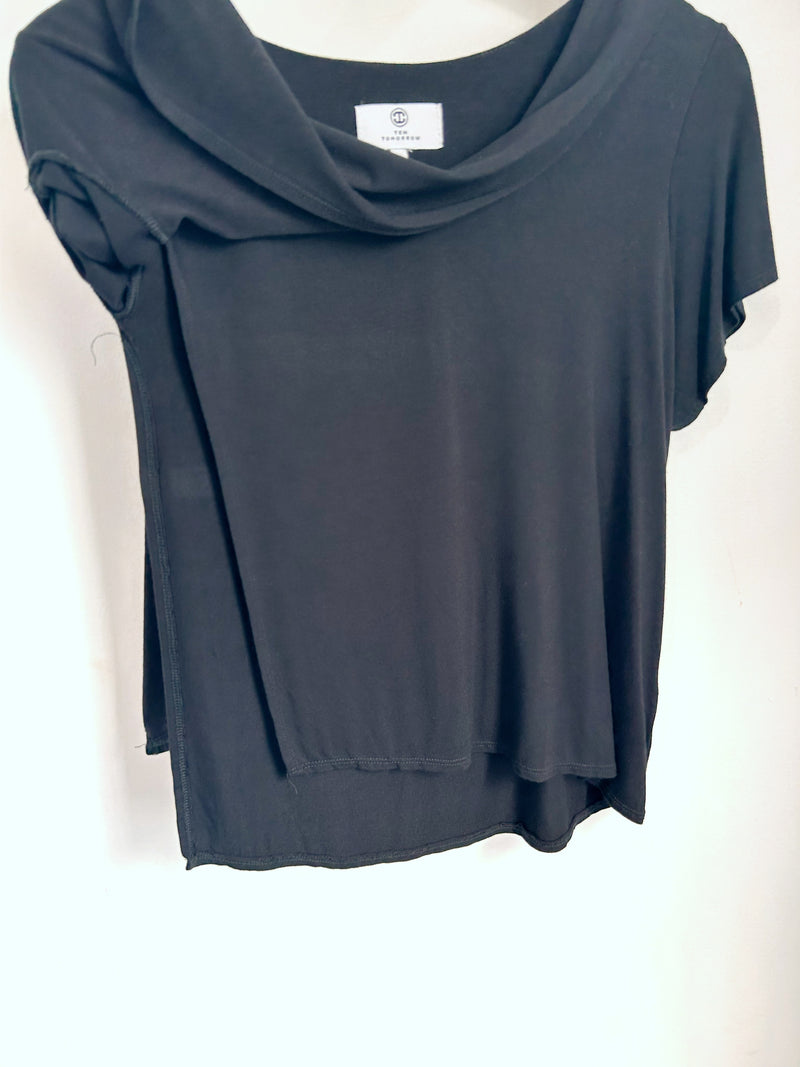 Gemma Asymmetrical Tunic (Black) - XS