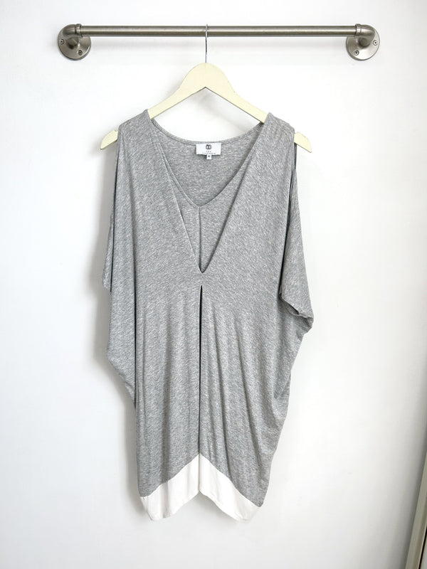 Malia Kaftan Dress (Heather grey/Ivory) - XS