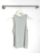 Logan Tank (Sage Stripe) - L