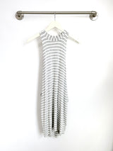 Chad Layered Dress (Heather Grey Stripe) - S