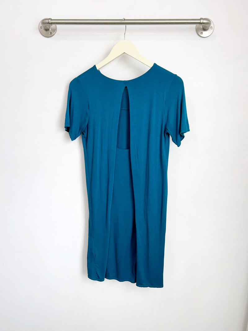 Kerrin Open Back Dress (Dark Teal) - XS