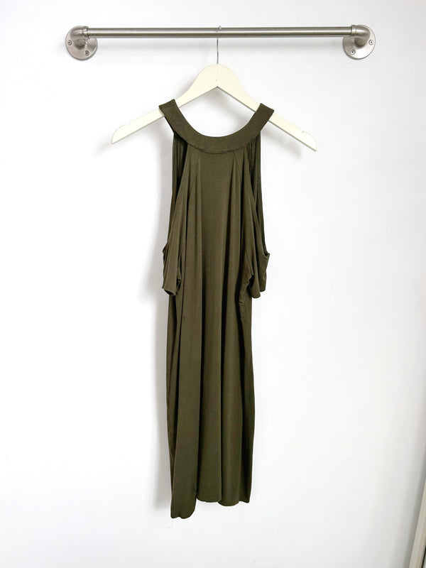 Jennifer Cold Shoulder Dress (Olive) - M