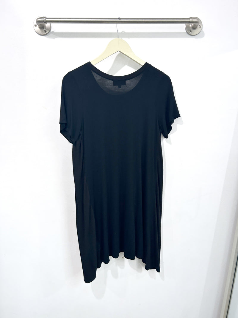 Harper Paneled Dress (Black) - S