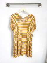 Harper Dress (Mustard Stripe) - M