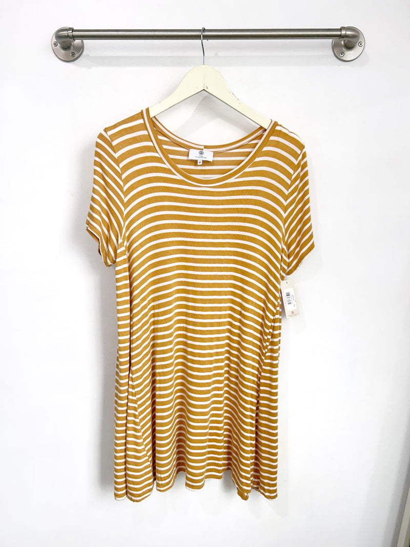 Harper Dress (Mustard Stripe) - M