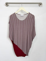 Kit Dress (Herringbone/Wine) - S