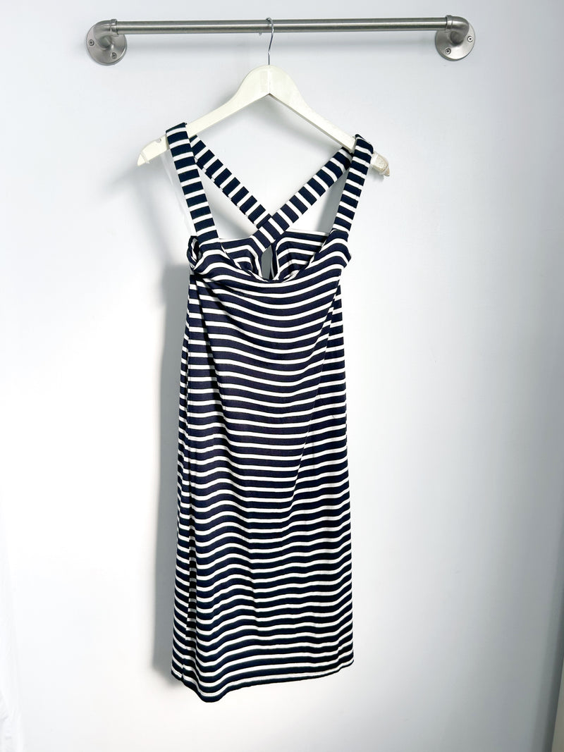 Milly Dress (Navy Stripe) - XS