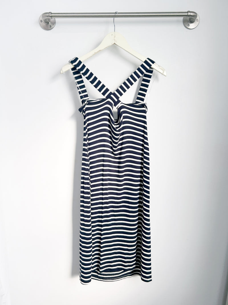 Milly Dress (Navy Stripe) - XS