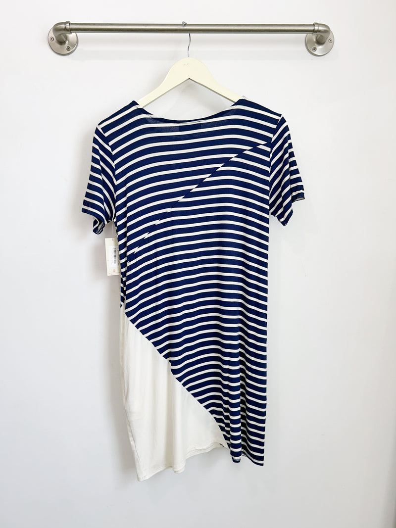 Tommy T-Shirt Dress (Navy Stripe) - XS