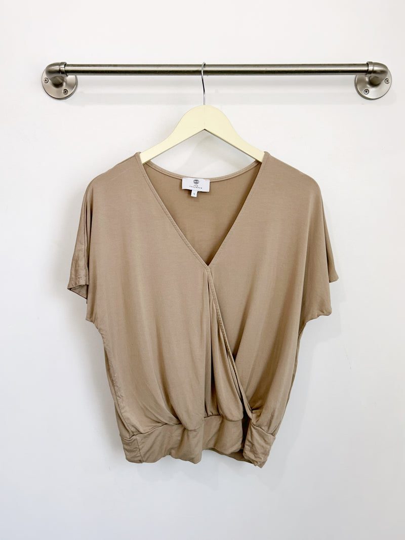 Luna Wrap Top (Cocoa) - S