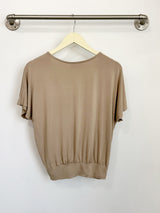 Luna Wrap Top (Cocoa) - S