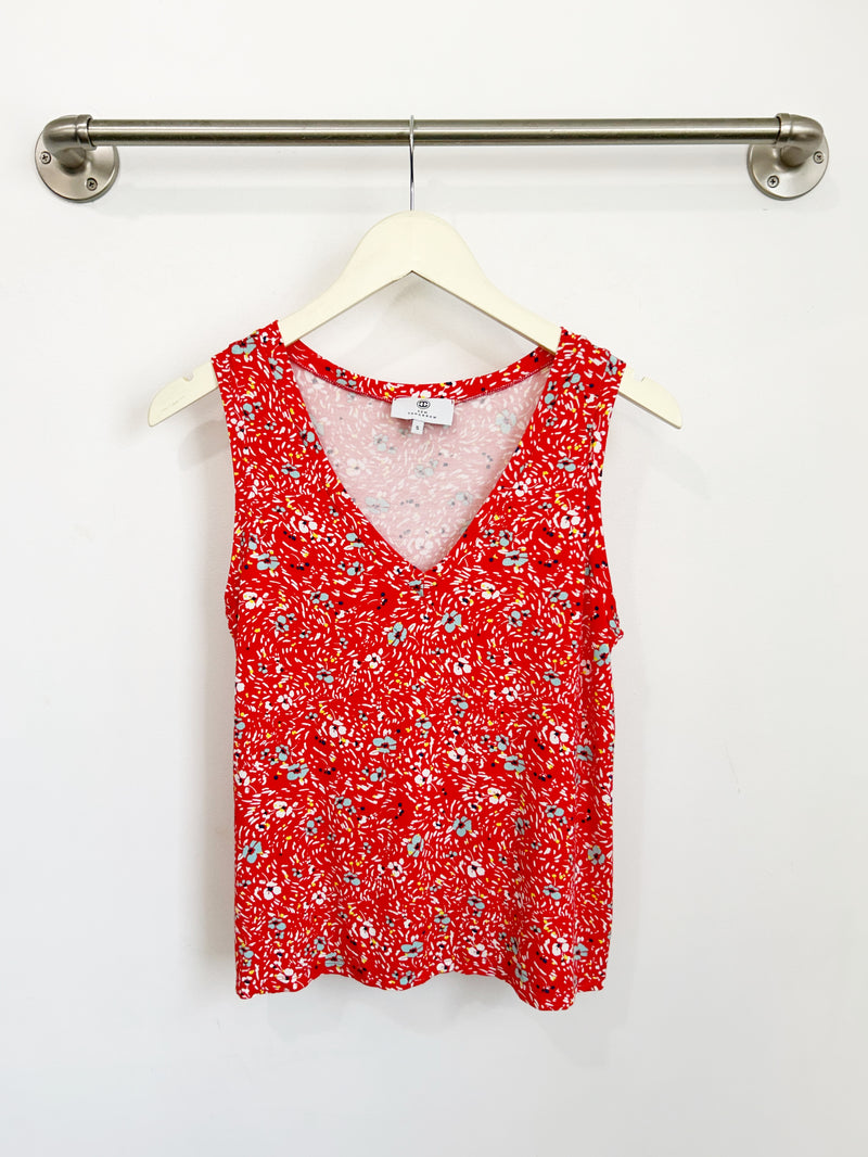 Nikki Tank Top (Wildflower Red) - S