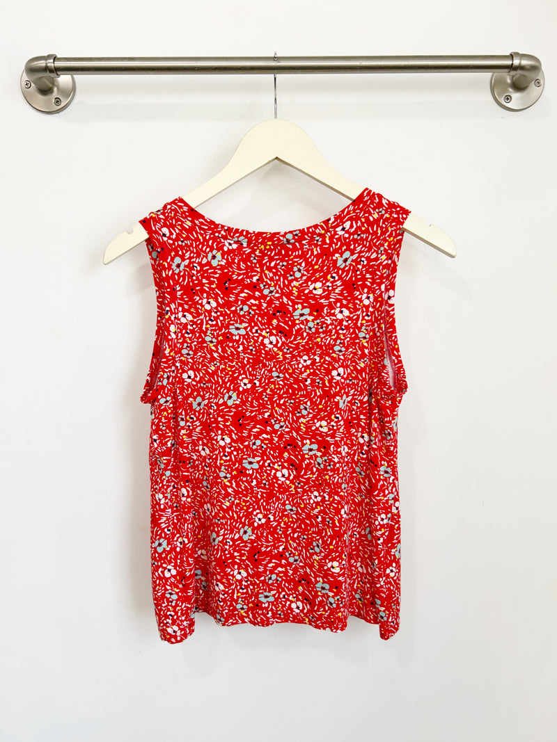 Nikki Tank Top (Wildflower Red) - S