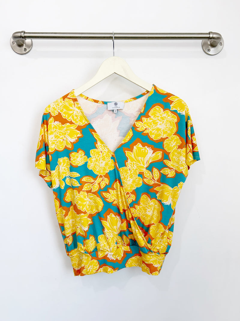 Luna Wrap Top (Golden Bloom) - S