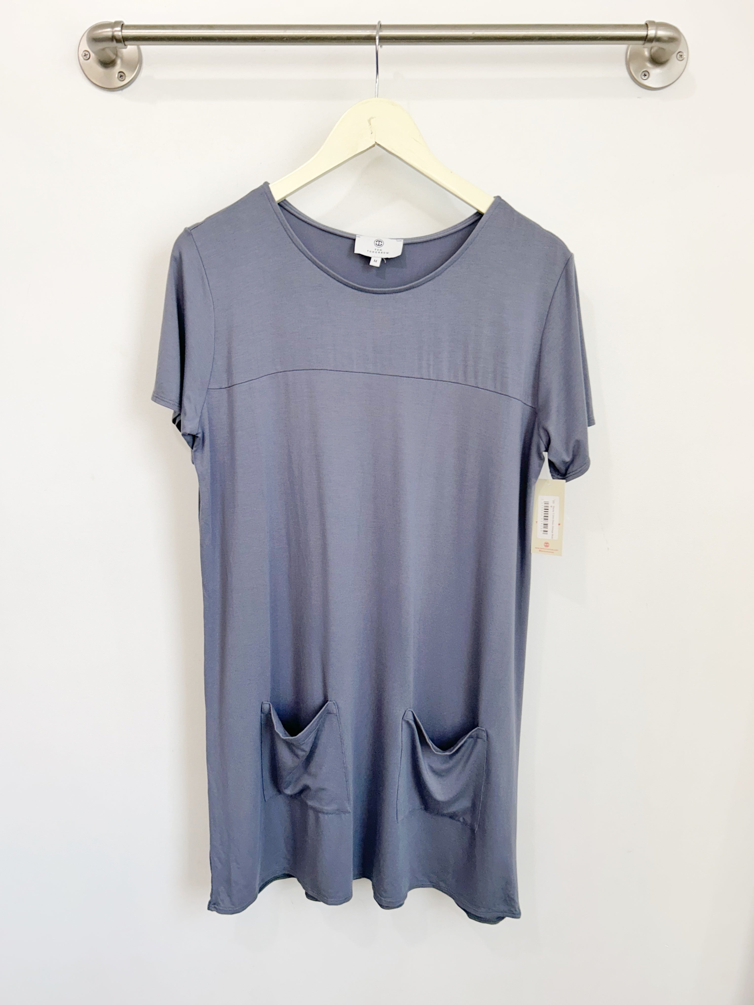 Stacey T-Shirt Dress (Vintage Blue) - M – Ten Tomorrow