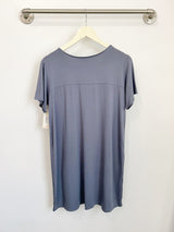 Stacey T-Shirt Dress (Vintage Blue) - M