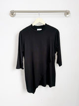 Gwen High Neck Top (Black) - M