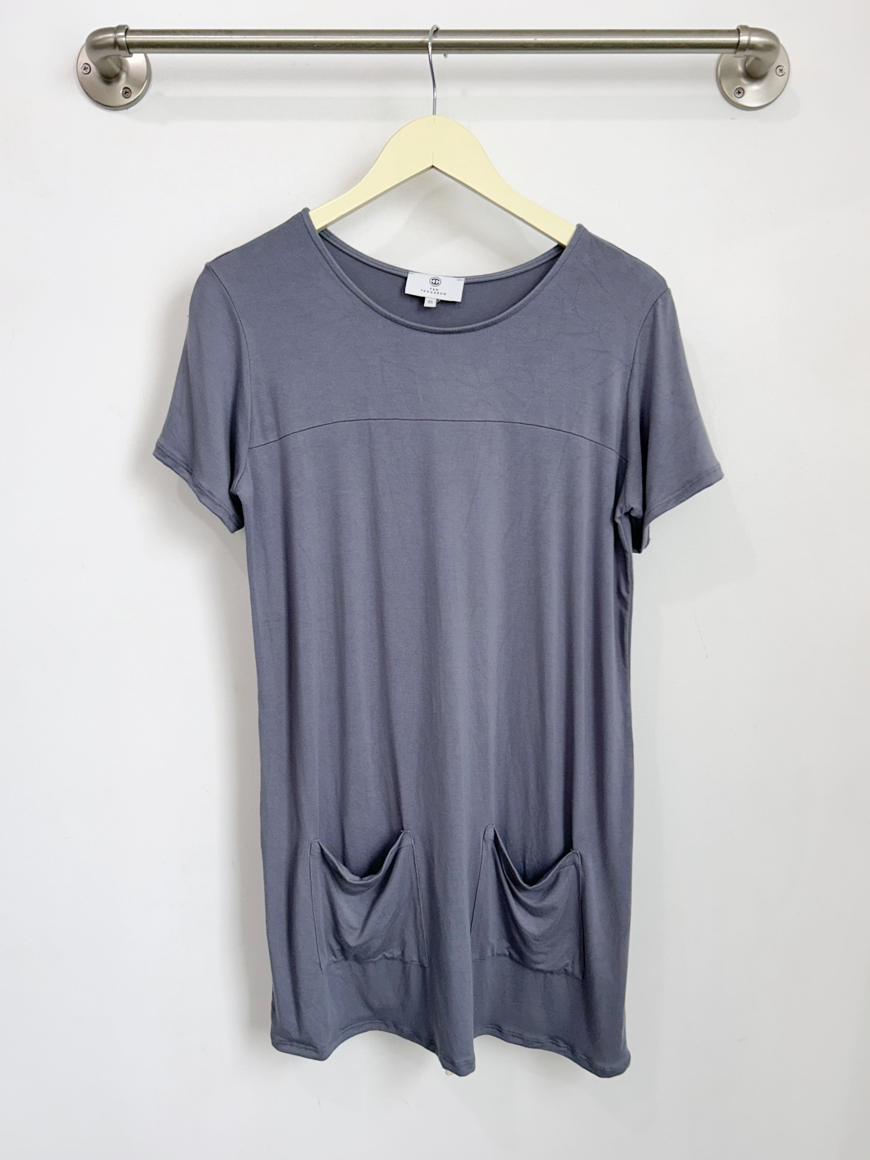 Stacey T-Shirt Dress (Vintage Blue) - XS – Ten Tomorrow