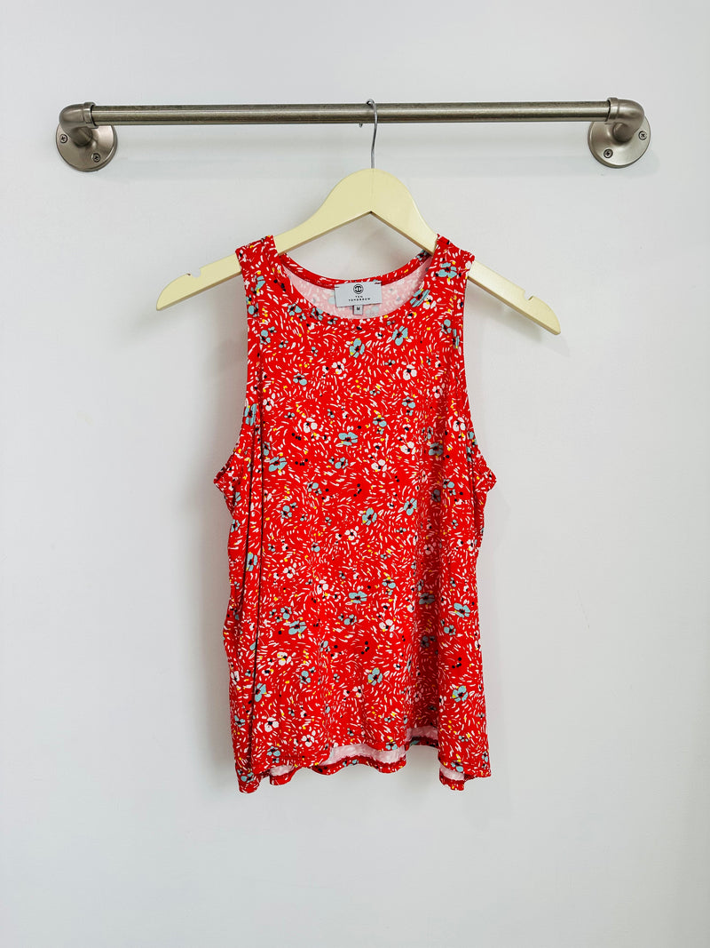 Michael Racer Tank Top (Wildflower Red) - M