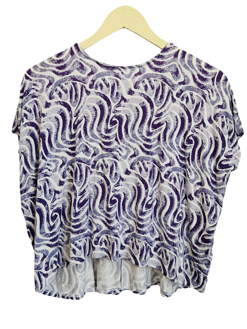 Alisa Box Pleat Top (Wandering Lavender) - XS