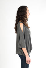 Tia Kaftan Top (Charcoal) - O/S