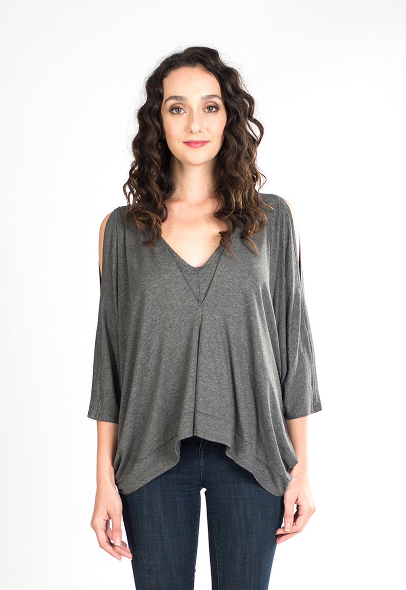 Tia Kaftan Top (Charcoal) - O/S