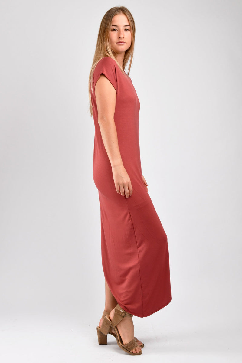 Lola Asymmetric Maxi (Terra Cotta) - S